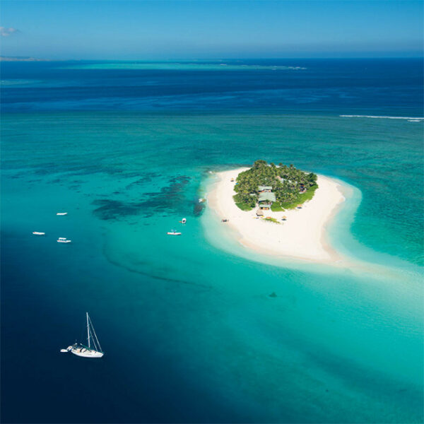 Aerial view of Fiji island