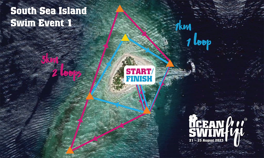 South Sea Island Event 1 course map