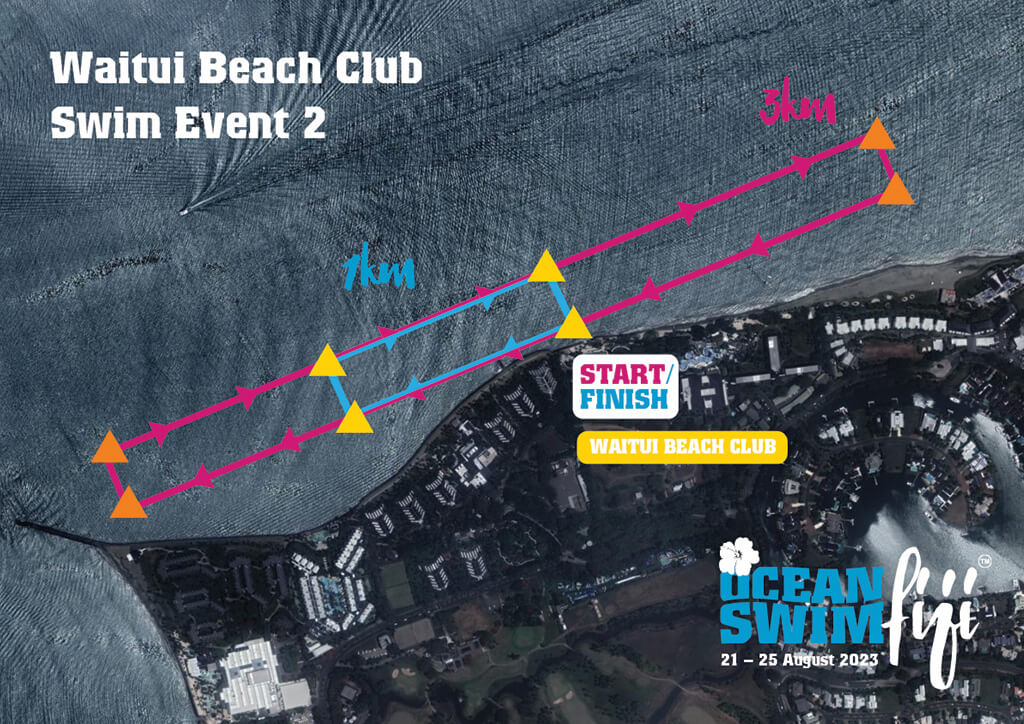 Waitui Beach Club swim course