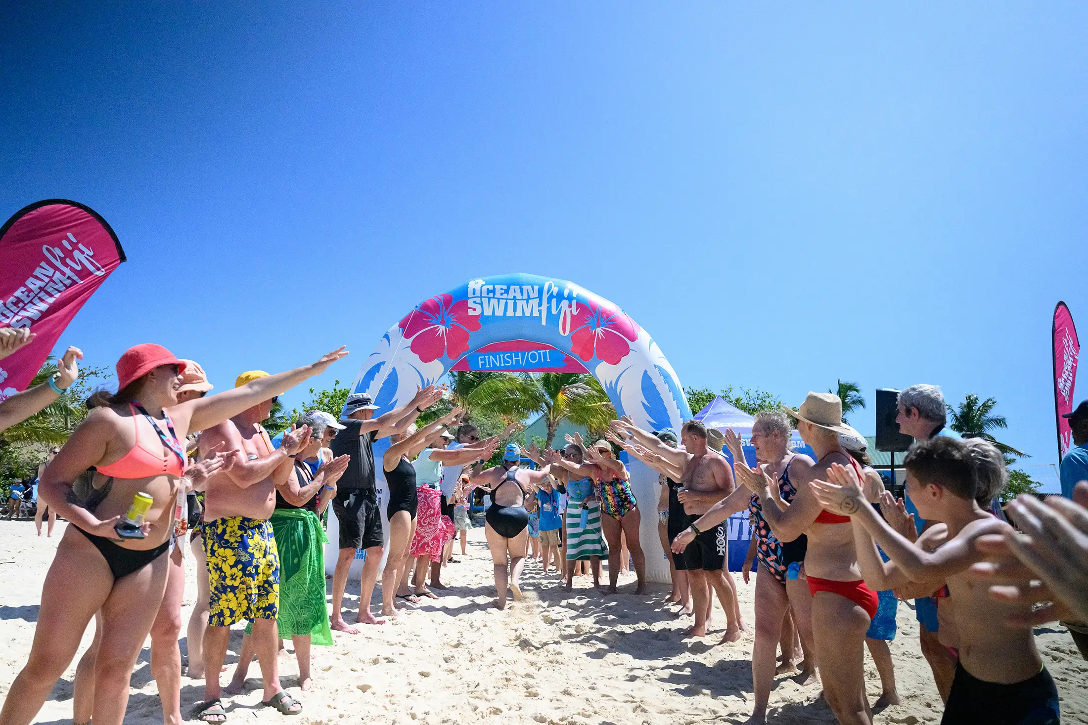 Ocean Swim Fiji finish line